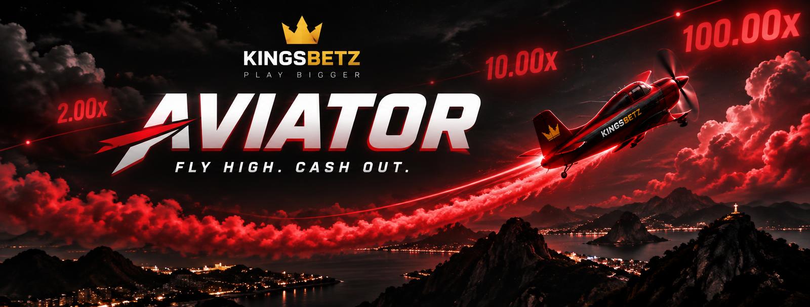 KINGSBETZ Aviator — fly high and cash out