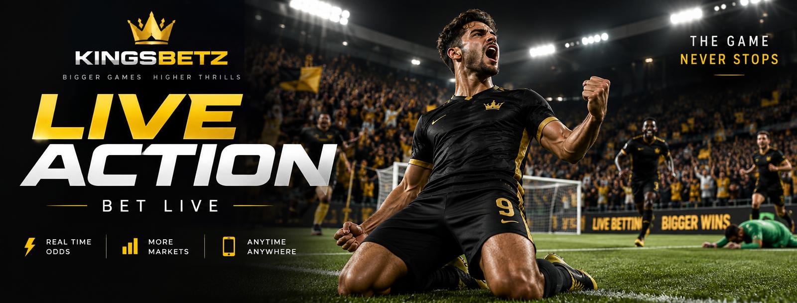 KINGSBETZ live action and live betting